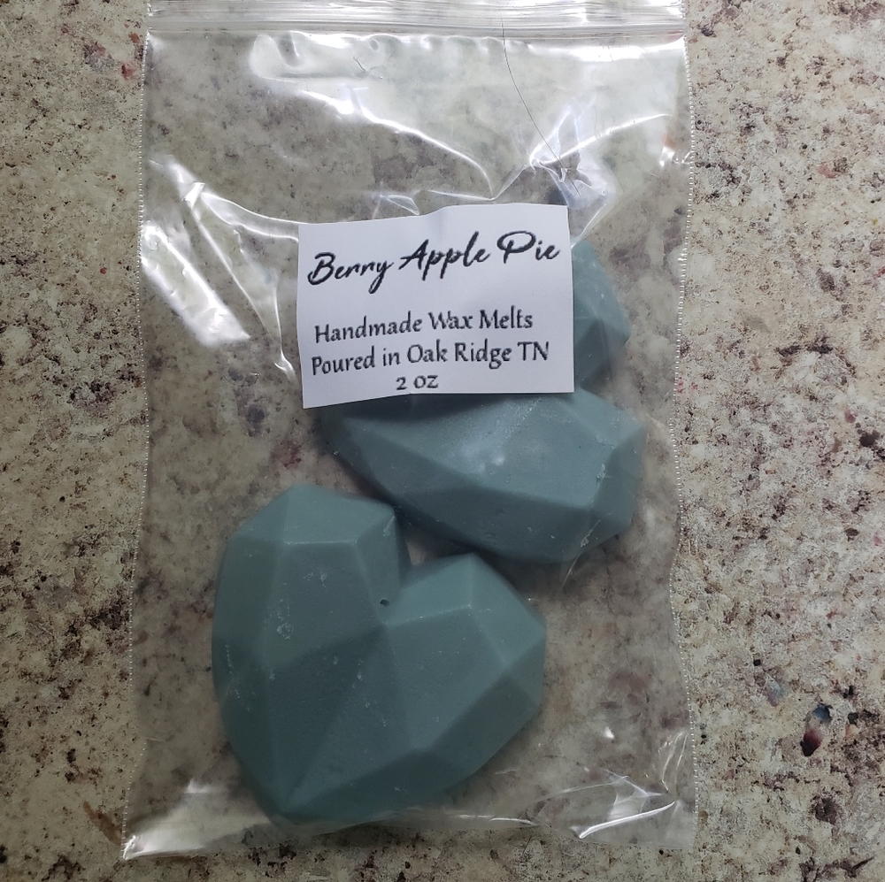 Berry Apple Pie Wax Melts 2 Geo Hearts